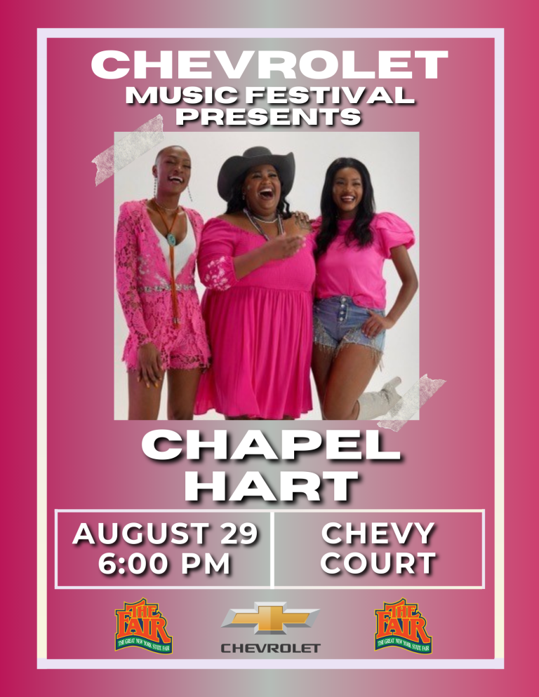 Chapel Hart at Chevy Court at The Great New York State Fair! Syracuse